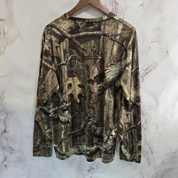 Mossy Oak Shirt Mens Large Camo Break Up Infinity Long Active Wicking Quick Dry - Picture 5 of 10